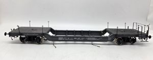 Tiefladewagen  32 T SBB-UAIK, grau schwarz - Micro Metakit 0002 Spur 0